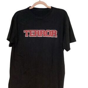 Terror Black Tee with Red Logo